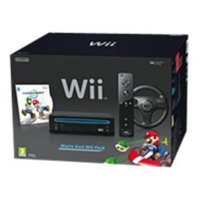 Nintendo Wii - Mario Kart Wii Pack - console de jeux - noir - Mario Kart Wii