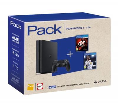 PACK FNAC SONY PS4 1TO + GT SPORT + FIFA 18 