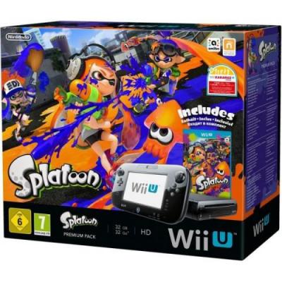 Pack Premium Nintendo Console Wii U + Splatoon 