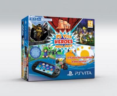 Sony Playstation Vita - Heroes Mega Pack - Console De Jeu Portable - Noir