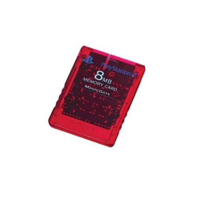 SONY  - Module M&eacute;moire Flash - 8 Mo - Carte M&eacute;moire  Playstation - Rouge - Pour  Playstation 2