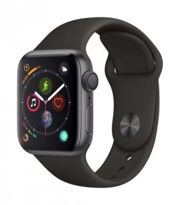 Watch Series 4 - 40mm - Alu Gris Sid&eacute;ral / Bracelet Sport Noir