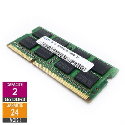 SAMSUNG Barrette M&eacute;moire 2Go RAM DDR3 M471B5673FH0-CF8 SO-DIMM PC3-8500 1066MHz 2Rx8 