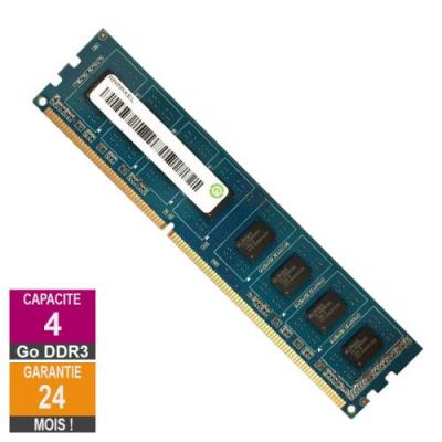 RAMAXEL Barrette M&eacute;moire 4Go RAM DDR3 RMR5040ED58E9W-1600 PC3-12800U 1600MHz 2Rx8 