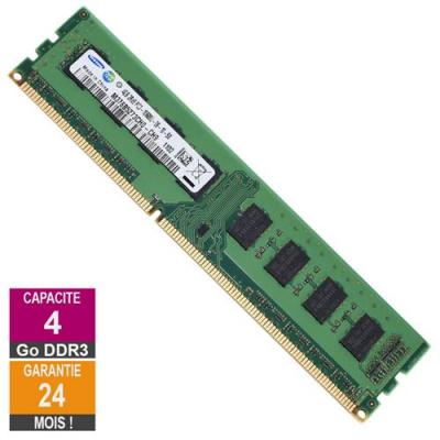 SAMSUNG Barrette M&eacute;moire 4Go RAM DDR3  M378B5273CH0-CH9 DIMM PC3-10600U 