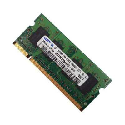 Barrette M&eacute;moire 512Mo RAM DDR2 SAMSUNG M470T6554EZ3 - CE6 SO-DIMM PC2-5300S 