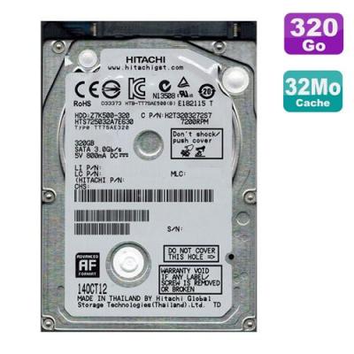 HGST Disque Dur 320Go SATA 2.5  HTS725032A7E630 Pc Portable 32Mo 
