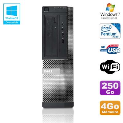 DELL Pc  optiplex 390 dt g630 2.7ghz 4go 250go graveur dvd wifi hdmi win 7 pro 