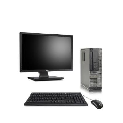 DELL Pc  Optiplex 7010 SFF + Ecran 22'' - Noir - Intel Core i5-3470 / 3.20 GHz - RAM 4 Go - HDD 250 Go - DVD - Gigabit Ethernet - Ubuntu - Linux 