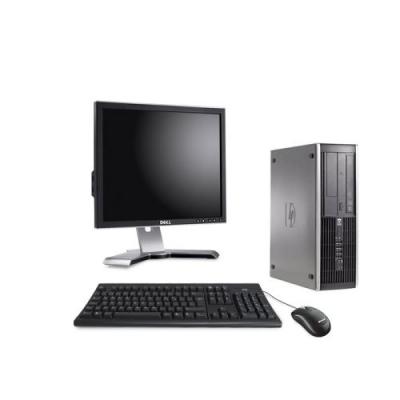 HP Pc  Elite 8200 SFF + Ecran 19'' - Noir - Intel Pentium G840 / 2.80 GHz - RAM 4 Go - HDD 250 Go - DVD - Gigabit Ethernet - Windows 7 Professionnel 