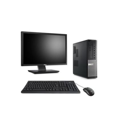 DELL Pc occasion  Optiplex 7010 Desktop + Ecran 22'' - Noir - Intel Core i5-3470 / 3.20 GHz - RAM 4 Go - HDD 500 Go - DVD - Gigabit Ethernet - Ubuntu / Linux 