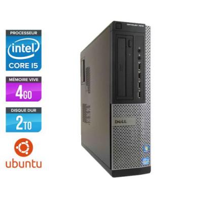 DELL Unit&eacute; centrale  Optiplex 7010 Desktop - Noir - Intel Core i5-3470 / 3.20 GHz - RAM 4 Go - HDD 2 To - DVDRW - Gigabit Ethernet - Ubuntu - Linux 