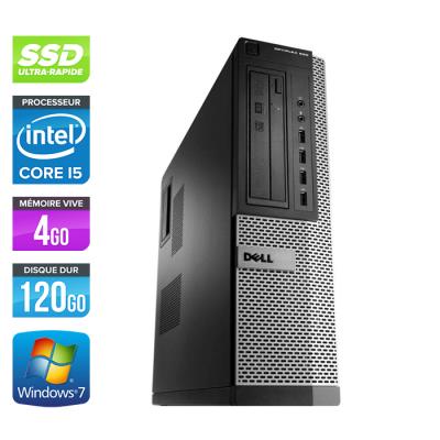 DELL Unit&eacute; centrale  Optiplex 790 Desktop - Noir - Intel Core i5-2400 / 3,10 GHz - RAM 4 Go - SSD 120 Go - DVDRW - Gigabit Ethernet - Windows 7 Professionnel 