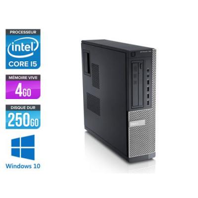DELL Unit&eacute; centrale  Optiplex 790 Desktop - Noir - Intel Core i5-2400 / 3,10 GHz - RAM 4 Go - HDD 250 Go - DVD - Gigabit Ethernet - Windows 10 