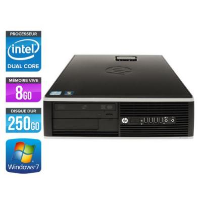 HP Unit&eacute; centrale  Elite 8200 SFF - Noir - Intel Pentium G840 / 2.80 GHz - RAM 8 Go - HDD 250 Go - DVD - Gigabit Ethernet - Windows 7 Professionnel 