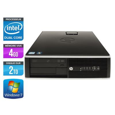 HP Unit&eacute; centrale  Elite 8200 SFF - Noir - Intel Pentium G840 / 2.80 GHz - RAM 4 Go - HDD 2 To - DVD - Gigabit Ethernet - Windows 7 Professionnel 
