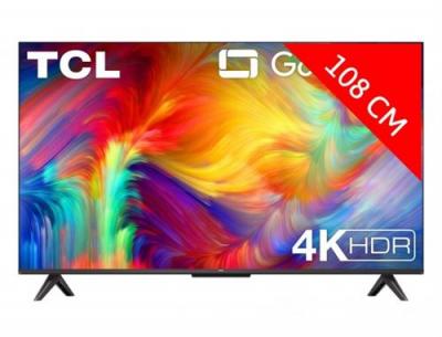 TCL TV LED 4K 108 cm HDR 43P731 Google TV 