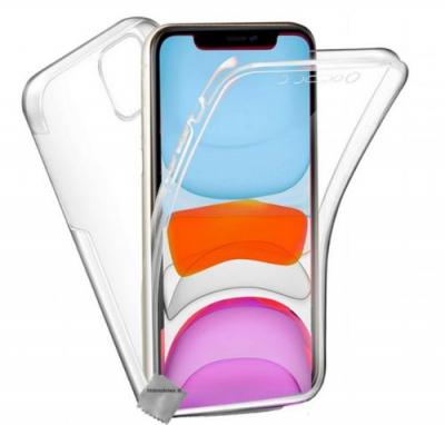 HTDMOBILES Housse etui coque silicone gel 360 integrale Apple iPhone 11 + verre trempe - TR