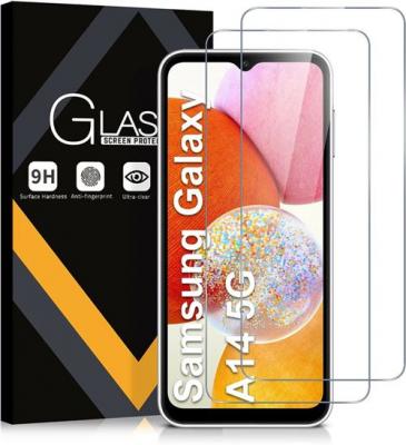 LITTLE BOUTIK Verre Tremp&eacute; pour Samsung Galaxy A14 4G/5G (6,6) [Pack 2] Film Vitre Protection Ecran