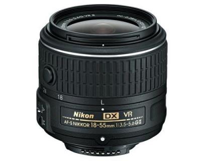 NIKON  AF-S DX NIKKOR 18-55 mm F3.5-5.6 G VR II 52 mm Objectif (adapt&eacute; &agrave;  F) noir