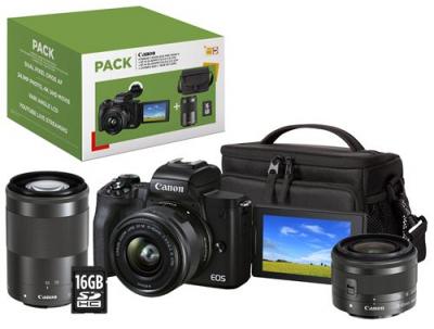 CANON  Pack EOS M50 Mark II Noir + EF-M 55-200