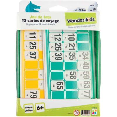 WONDERKIDS COFALU KIM'PLAY  Jeu Voyage Loto 12 Cartes