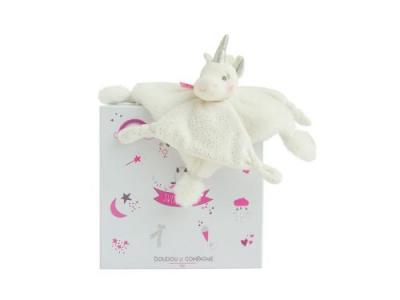 DOUDOU ET COMPAGNIE Doudou Licorne Argent 16 Cm - 