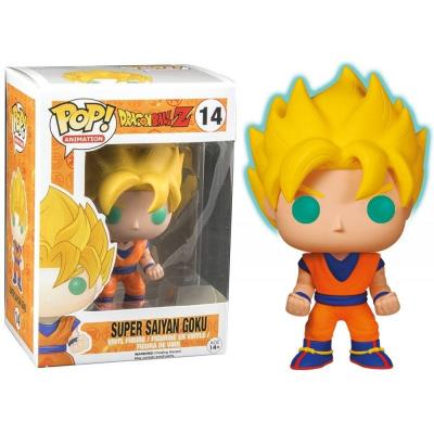 FUNKO Figurine Dragon Ball Z - Goku Super Saiyan Glow in the Dark Pop 10cm 