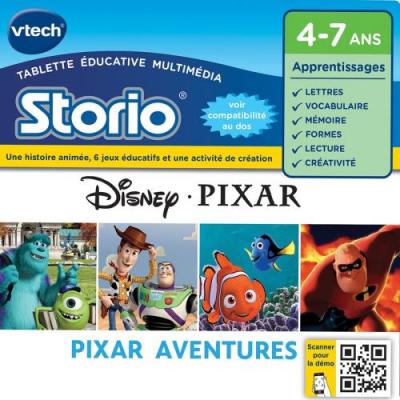 VTECH Jeu pour console de jeux Storio HD : Pixar
