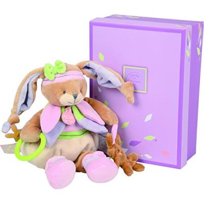 DOUDOU ET COMPAGNIE LAPIN LILA - Pantin d'activit&eacute;s 