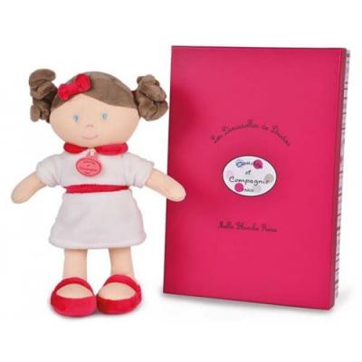 DOUDOU ET COMPAGNIE Les demoiselles de doudou moyen mod&egrave;le blanche rose -  