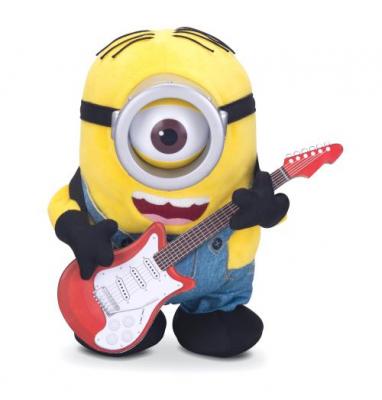 MINION Peluche dansante et interactive Stuart  Sing N Dance Moi, moche et m&eacute;chant, 23 cm 