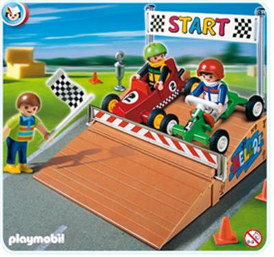 Playmobil - 4141 - CompactSet Pilotes et karts 
