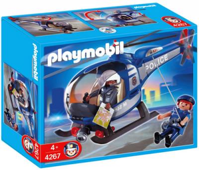 Playmobil 4267 H&eacute;licopt&egrave;re de police 