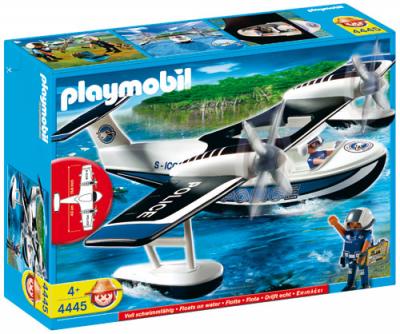 Playmobil - 4445 - policiers et hydravion - d&egrave;s 4 ans 4445