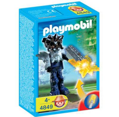 Playmobil 4849 Gardien du temple avec arme lumineuse orange