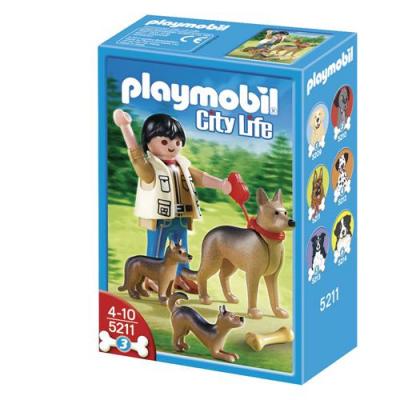 Playmobil 5211 - Berger Allemand Et Ses Petits