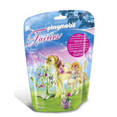 Playmobil 5442 Fairies F&eacute;e jardini&egrave;re avec licorne Fleur 