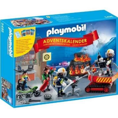 PLAYMOBIL  - 5495 - Calendrier Avent Pompiers 