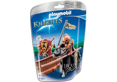 Playmobil Knights 5357 Piste de joute du chevalier Cheval ardent 