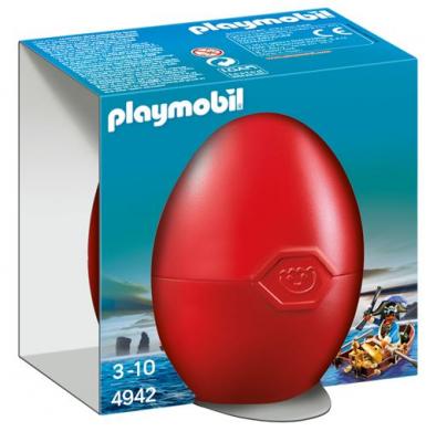 Figurine OEuf - Pirate Avec Barque Et Tr&eacute;sor Playmobil - La Figurine