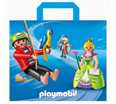Sac de courses r&eacute;utilisable playmobil 65 x 53 cm - cabas shopping