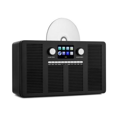 AUNA Vertico - Radio Internet avec lecteur CD , tuner IR / DAB + / FM , &eacute;cran HCC 2,4 - Noir 