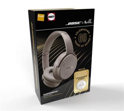 BOSE Pack Casque Sans fil  X Noble QuietComfort Bluetooth avec r&eacute;duction active du bruit Sandstone avec localisateur d'objet offert