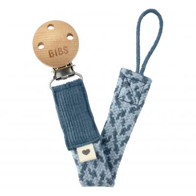 BIBS  Attache-sucette tress&eacute;e Bleu/Petrol