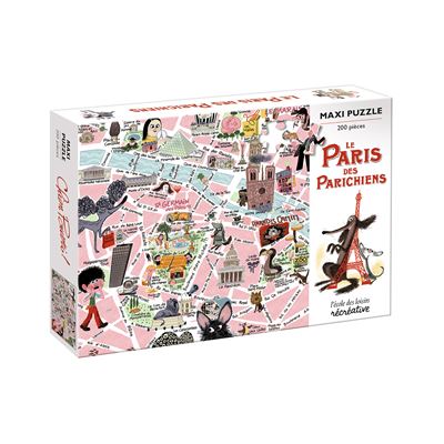 ECOLE DES LOISIRS Chien Pourri A Partir De 6 Ans - Le Paris Des Parichiens - (Puzzle 200 Pi&egrave;ces)