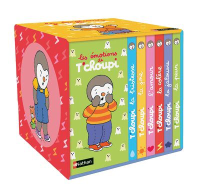 Les &eacute;motions de T'choupi - un coffret de 6 livres pour comprendre ses premi&egrave;res &eacute;motions - D&egrave;s 2 ans