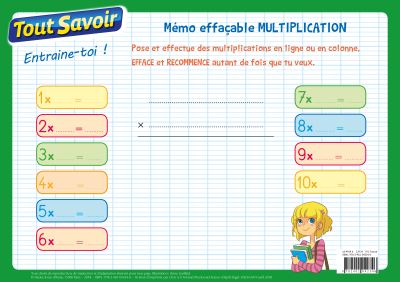 Memo effa&ccedil;able multiplication CE1-CE2-CM1-CM2