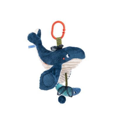 MOULIN ROTY Peluche musicale baleine Les aventures de Paulie 