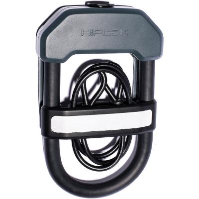 HIPLOK Antivol  DXC (portable, avec c&acirc;ble) - Compl&egrave;tement noir